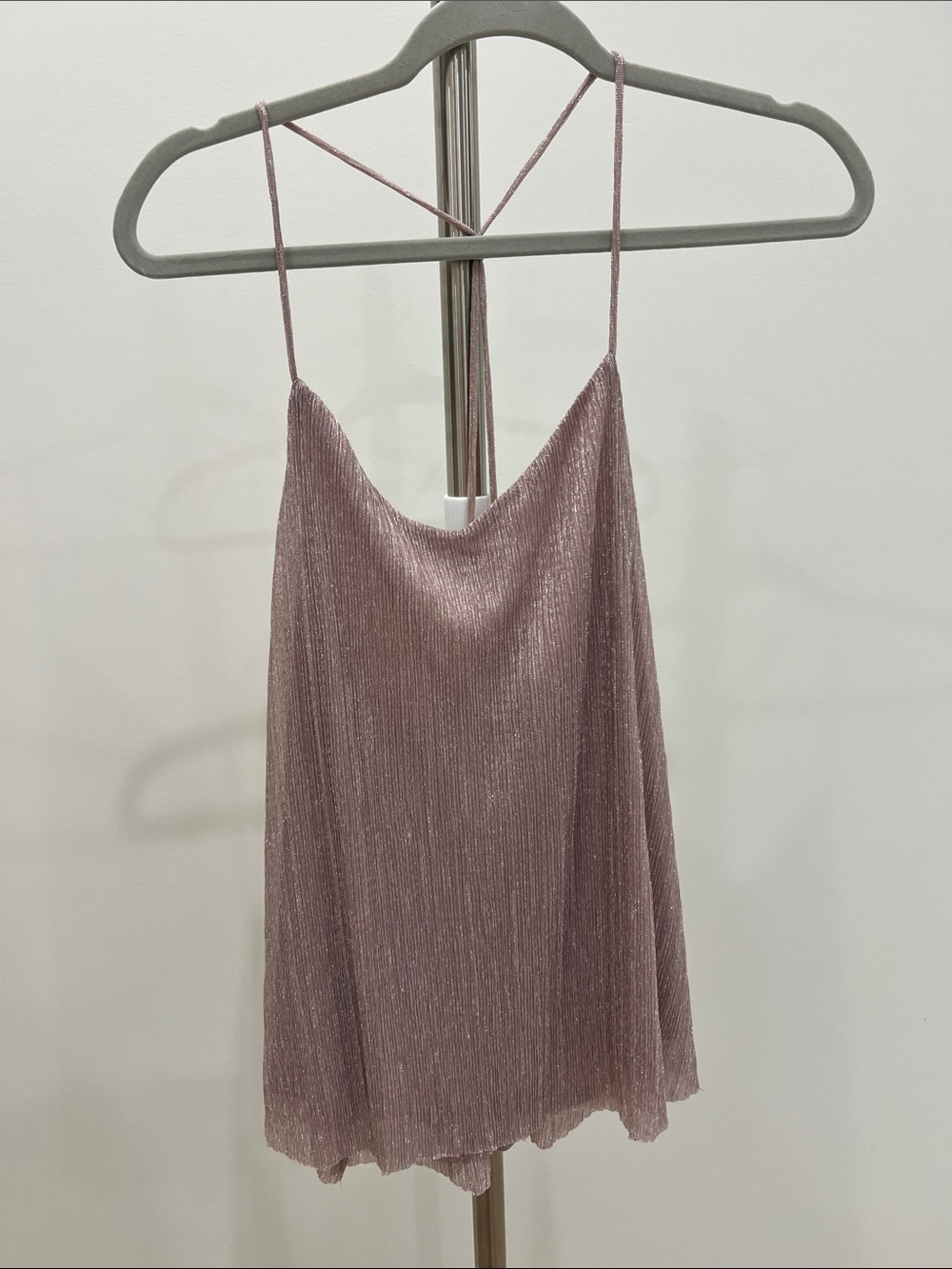 Shimmery Dusty Pink Cami Top